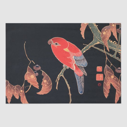 WEEFSELPAPIER : JAPANESE WOODBLOCK TISSUEPAPIER (Voorkant)