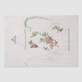 WEEFSELPAPIER : JAPANS : TEAPOT ONTWERP VANAF 1910 TISSUEPAPIER