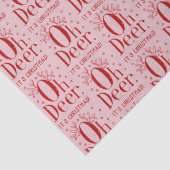 Weefselpapier Kersthert grappige illustratie Tissuepapier (Detail)