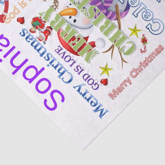 Weefselpapier Kerstmis Tissuepapier (Detail)