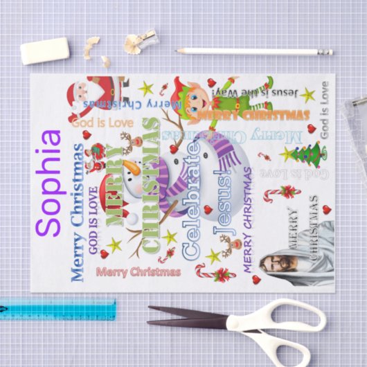 Weefselpapier Kerstmis Tissuepapier (Craft)