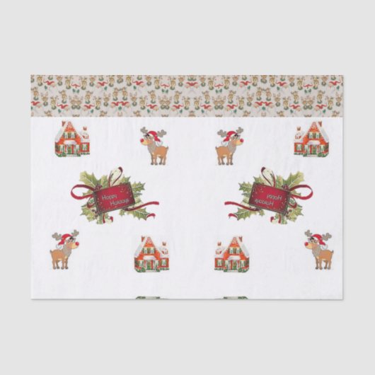 Weefselpapier Kerstmis Tissuepapier (Voorkant)