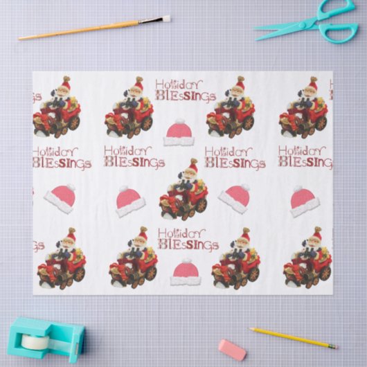 Weefselpapier  kerstvakantiezegeningen tissuepapier (Craft)