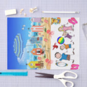 Weefselpapier Kiekenband Octopus Tissuepapier (Craft)