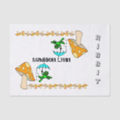 Weefselpapier kikker in de paddenstoel tissuepapier (Voorkant)