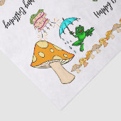 Weefselpapier kikker uit ribbit paddenstoel Happy Tissuepapier (Detail)