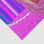 Weefselpapier kleurige Stripes Roze Heels Tissuepapier (Detail)