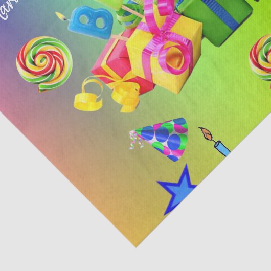 Weefselpapier kleurrijke fijne verjaardag tissuepapier (Detail)