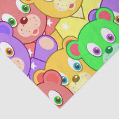 Weefselpapier, kleurrijke teddyberen tissuepapier (Detail)