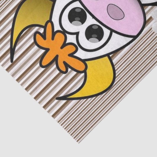 Weefselpapier Koe bruine streep Tissuepapier (Detail)