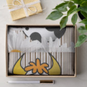 Weefselpapier Koe bruine streep Tissuepapier (Geschenk)