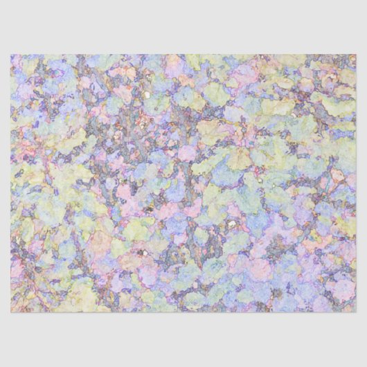 WEEFSELPAPIER/LAVENDEL, ROZE, BLAUW, GROEN, GEEL TISSUEPAPIER (Voorkant)