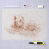 WEEFSELPAPIER : LEONARDO DA VINCI : ZELFPORTRAT TISSUEPAPIER (Craft)