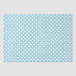 Weefselpapier/lichte blauwe pokkendots tissuepapier