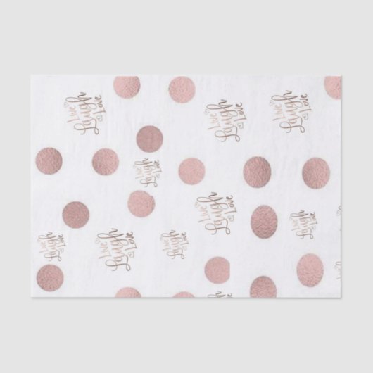 Weefselpapier Live Lach Liefde Tissuepapier (Voorkant)