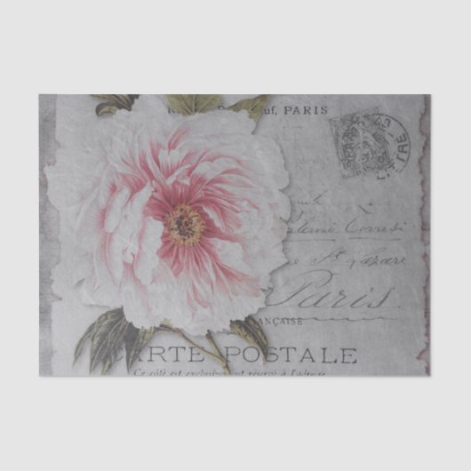 Weefselpapier - loskoppeling naar Frans Shabby Chi Tissuepapier (Voorkant)