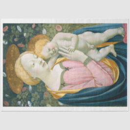 WEEFSELPAPIER : MADONNA & CHILD : VENEZIANO : 1461 TISSUEPAPIER