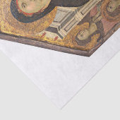 WEEFSELPAPIER : MADONNA EN KIND MET VIER ANGELS TISSUEPAPIER (Detail)