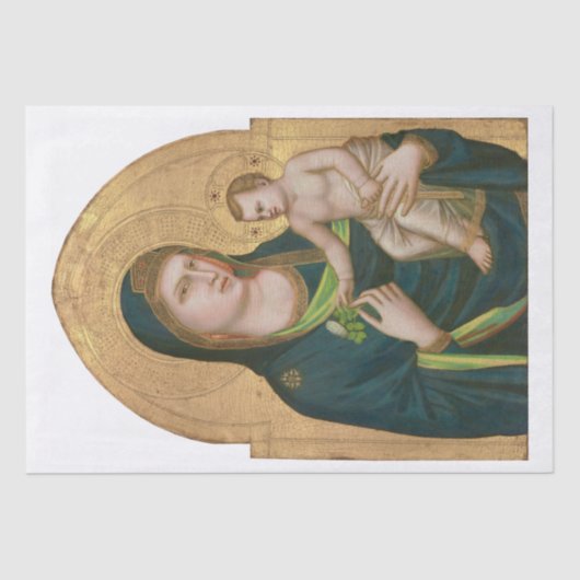 WEEFSELPAPIER : MADONNA & KIND : GIOTTO : 1337 TISSUEPAPIER (Voorkant)
