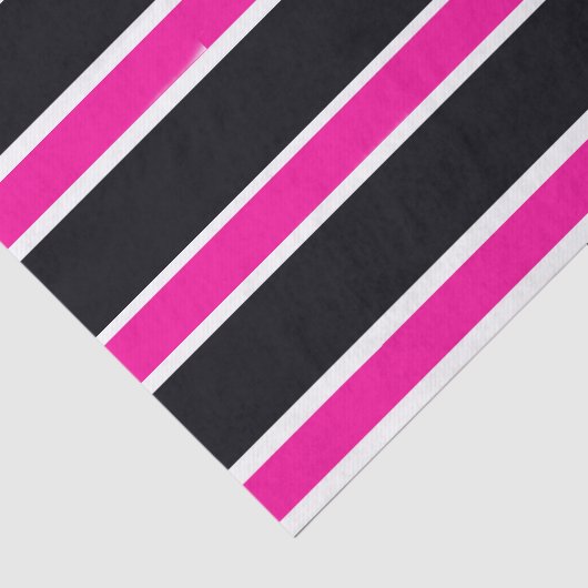Weefselpapier Meisjes Roze zwarte witte strips Tissuepapier (Detail)