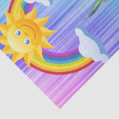 Weefselpapier — Melkhoudende regenboog Tissuepapier (Detail)