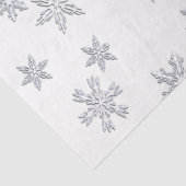 Weefselpapier met achtergrondsnowflake tissuepapier (Detail)