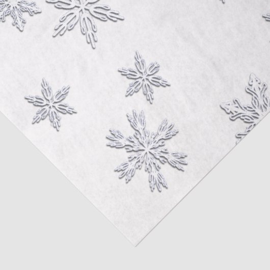 Weefselpapier met achtergrondsnowflake tissuepapier (Detail)