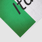 Weefselpapier met afbeelding van de Italiaanse vla Tissuepapier (Detail)