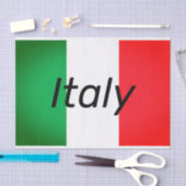 Weefselpapier met afbeelding van de Italiaanse vla Tissuepapier (Craft)