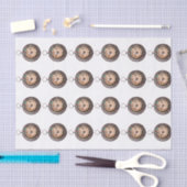 Weefselpapier met Afbeelding van de oude poot Tissuepapier (Craft)