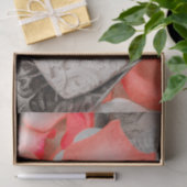 Weefselpapier met Afbeelding van hart- en Rozen pe Tissuepapier (Geschenk)