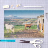 Weefselpapier met Afbeelding van paarden uit Arabi Tissuepapier (Craft)