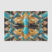 Weefselpapier met Bahamas kleuren ontwerp Tissuepapier (Voorkant)