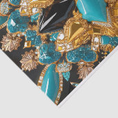 Weefselpapier met Bahamas kleuren ontwerp Tissuepapier (Detail)