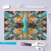 Weefselpapier met Bahamas kleuren ontwerp Tissuepapier (Craft)