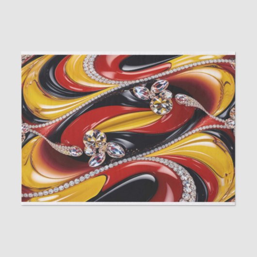 Weefselpapier met Belgische kleuren design Tissuepapier (Voorkant)