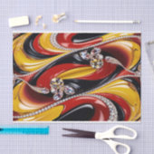Weefselpapier met Belgische kleuren design Tissuepapier (Craft)