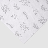 Weefselpapier met bladeren en bijkantoren tissuepapier (Detail)