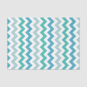 Weefselpapier met blauw Chevron Pattern Tissuepapier