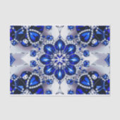 Weefselpapier met Blauw Wit kleuren ontwerp Tissuepapier (Voorkant)