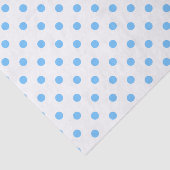 Weefselpapier met blauwe en witte pokadots tissuepapier (Detail)