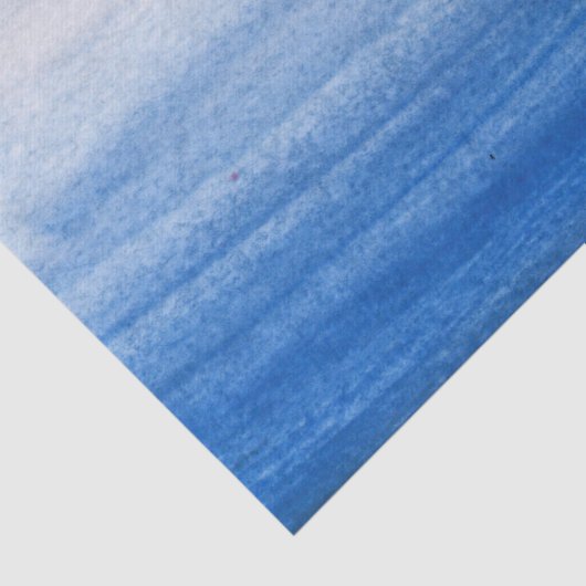 Weefselpapier met blauwe en witte Waterverf Tissuepapier (Detail)