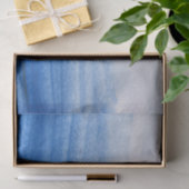 Weefselpapier met blauwe en witte Waterverf Tissuepapier (Geschenk)