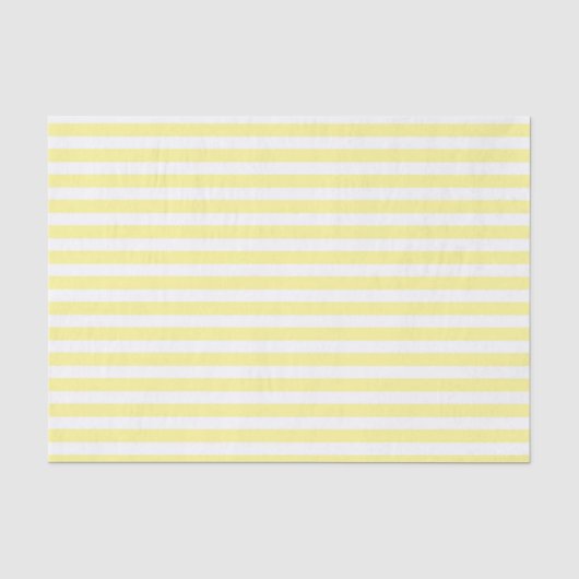 Weefselpapier met Bleke geel en witte strepen Tissuepapier (Voorkant)