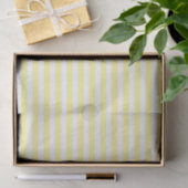 Weefselpapier met Bleke geel en witte strepen Tissuepapier (Geschenk)