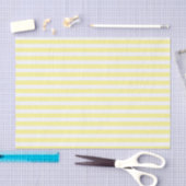 Weefselpapier met Bleke geel en witte strepen Tissuepapier (Craft)