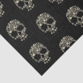 Weefselpapier met Bloemschedel Tissuepapier (Detail)