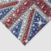 Weefselpapier met Britse kleuren ontwerp Tissuepapier (Detail)