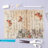 Weefselpapier met bruine vlinder tissuepapier (Craft)