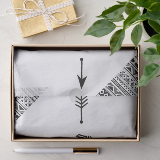 Weefselpapier met buffelpatroon Boho Buffalo Tissuepapier (Geschenk)